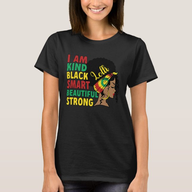 Black Lolli Grandmother African American Lolli Gra T-Shirt (Front)