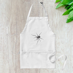 Black Long Leg Spider Creepy Arachnid Standard Apron