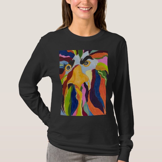 Black Long Sleeve Tee Shirt with "Blue Maurice" (Front)