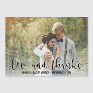 Black Love And Thanks Script | Personalised Photo