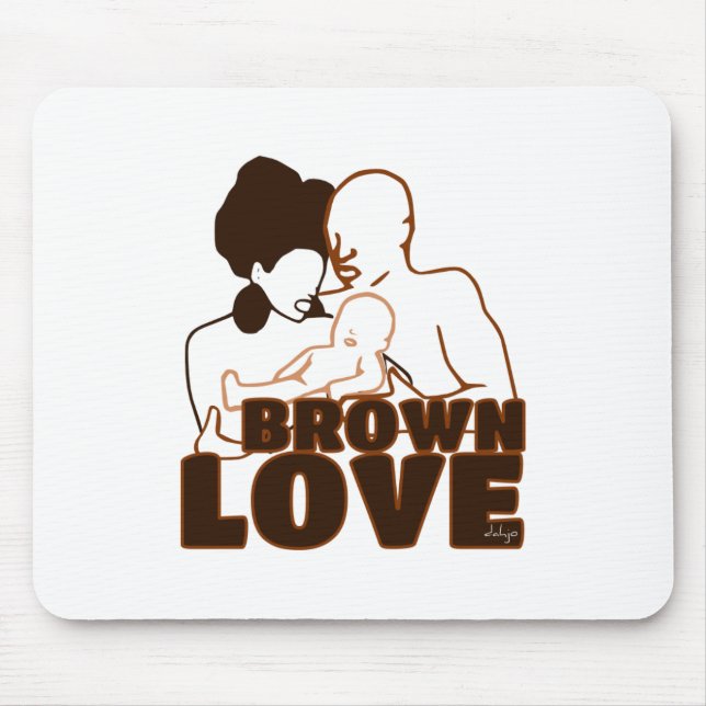 Black Love Brown Love Mouse Pad (Front)