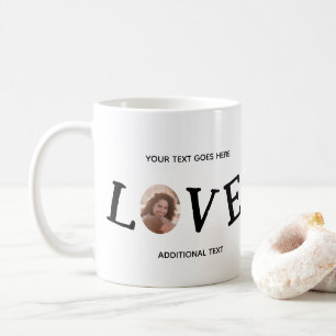 Black Love Custom Photo Coffee Mug
