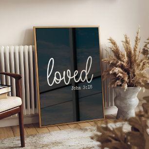 Black Love Faith Quote minimalist Poster