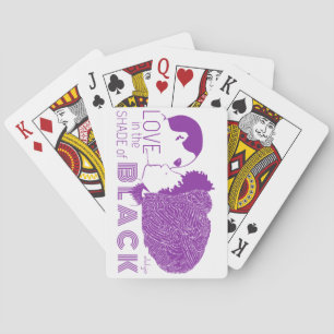 BLACK LOVE in PURPLE Playing Cards