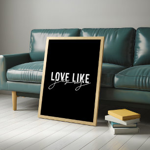 Black Love like Jesus Christian  Poster