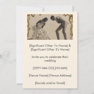 Black Love Story Begins Here Today Invitation