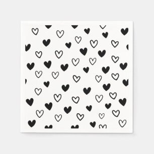Black Love Valentine Day  Napkin