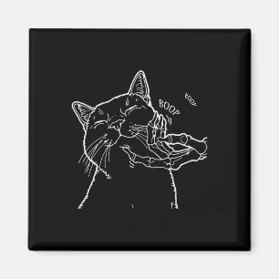 Black Lover Skeleton Hand Boop Funny Halloween 202 Magnet