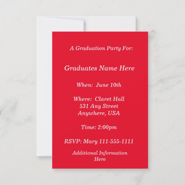 Black LPN Nurse Graduation Invitation Scrub #90 (Back)