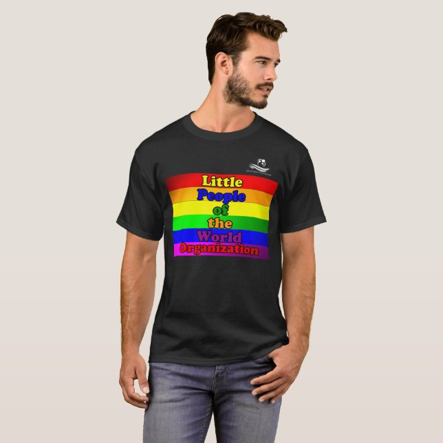 Black LPOTW Rainbow Flag shirt (Front Full)