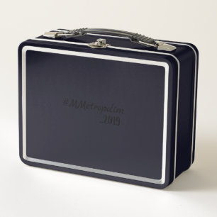 BLACK LUNCHBOX* ALL AGES bY MMETROPOLIM Metal Lunch Box