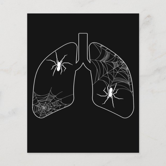 Black Lungs Spider Webs | Halloween Spider Flyer (Front)