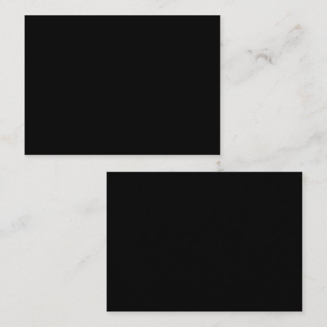 Black Luxury Appointment Card | Minimalist Eleganc (Front/Back)