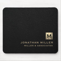 Black Luxury Gold Initial Logo