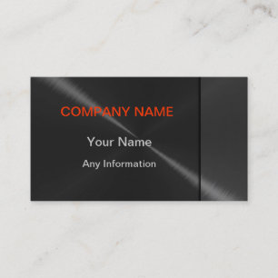 Black Luxury Metal Business Cards 2