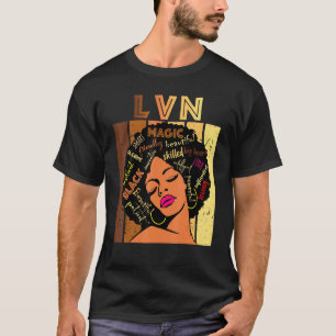 Black Lvn Strong Afro African American Women T-Shirt