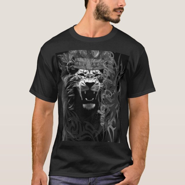 Black Lyon design 889m T-Shirt (Front)
