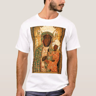 Black Madonna and Child Our Lady of Czestochowa T-Shirt