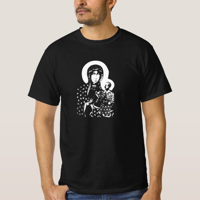 Black Madonna from Czestochowa T-Shirt (Front)