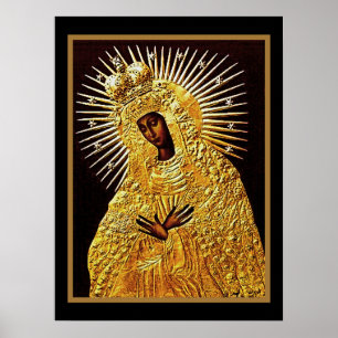 Black Madonna in Prayer ... Poster