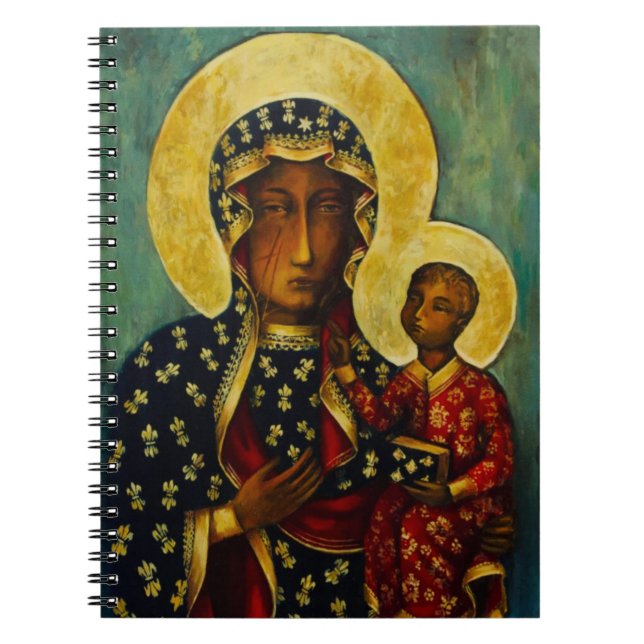 Black Madonna of Częstochowa Notebook (Front)
