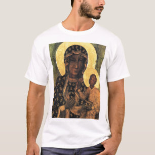 Black Madonna Virgin Mary Icon Poland Our Lady T-Shirt