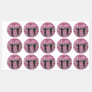 Black Magic Hollyhock by Yeshaya Dank - Labels