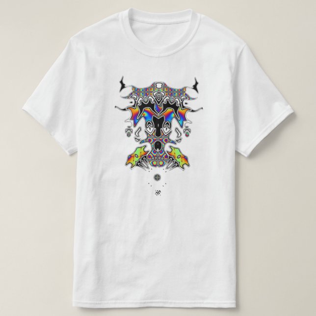 Black Magic Psychedelic Face 1 T-Shirt (Design Front)