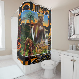 Black Magic Shower Curtain