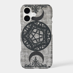 Black Magic Triple Moon Pentagram Vintage Wiccan