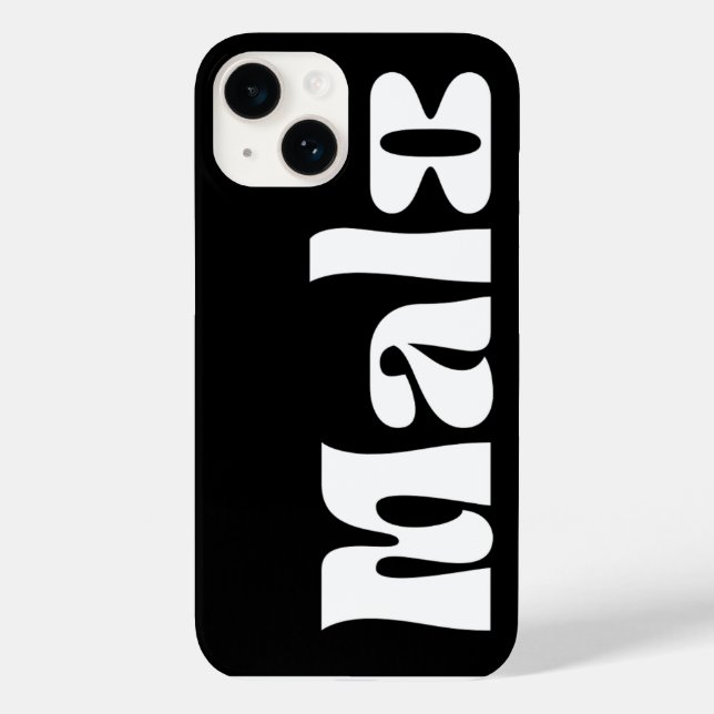 black malo phone case (Back)
