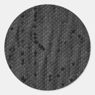 Black Mamba in illustrated,Art Classic Round Sticker