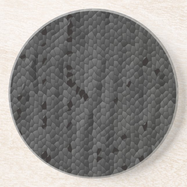 Black Mamba in illustrated,Art Coaster (Front)
