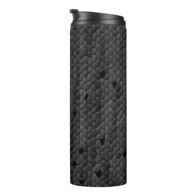 Black Mamba in illustrated,Art Prints Thermal Tumbler (Rotated Right)
