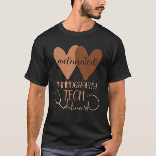 Black Mammography Tech Melanated Black History Mam T-Shirt