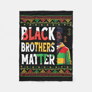 Black Man Black Brothers Problem African Pride Ras Fleece Blanket