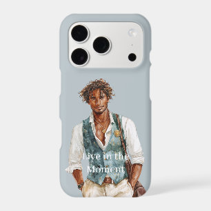 Black Man Blue Vest