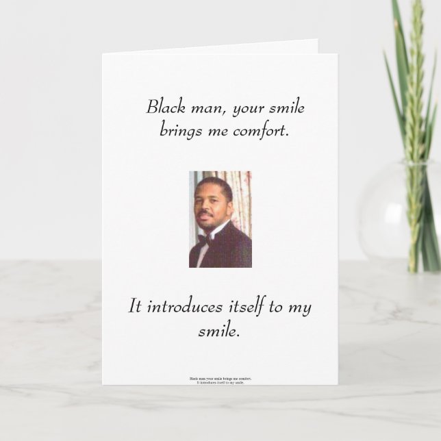 Black Man Card (Front)
