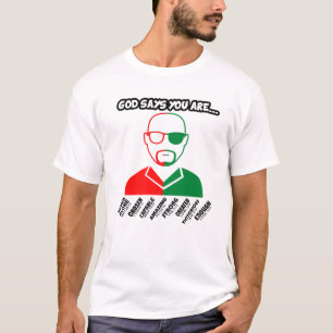 Black Man Dad God Says Uncle Bro Son Father Dad Br T-Shirt