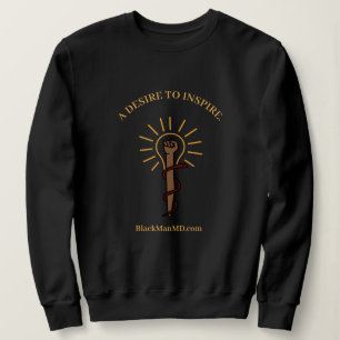 Black Man, M.D. Unisex Black Sweatshirt