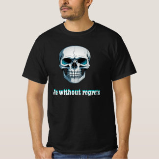 Black man pole skull design T-Shirt