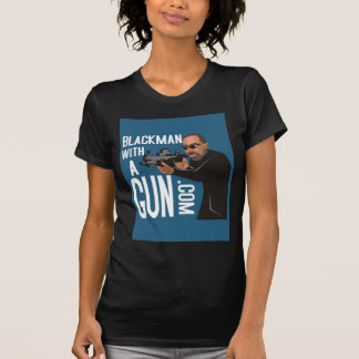 Black Man With A Gun LogoWear T-Shirt