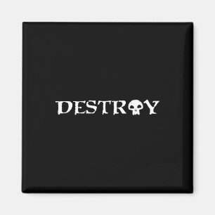 Black Mana destroy' Tcg Magic Skateboarding Skate Magnet