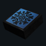 Black Mandala and Blue Gift Box<br><div class="desc">Store your treasures or give a treasure gift box to someone as a beautiful gift. 
 Choices of wood frames are now available.
Many designs for different occasions are available in my store.</div>
