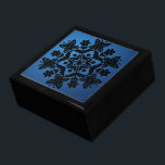 Black Mandala and Blue Gift Box<br><div class="desc">Store your treasures or give a treasure gift box to someone as a beautiful gift. 
 Choices of wood frames are now available.
Many designs for different occasions are available in my store.</div>