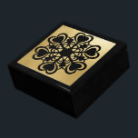 Black Mandala and Gold Gift Box<br><div class="desc">Store your treasures or give a treasure gift box to someone as a beautiful gift. 
 Choices of wood frames are now available.
Many designs for different occasions are available in my store.</div>