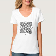 Black Mandala Emblem Shamrock