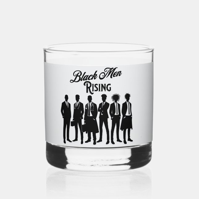 Black Man's Gift Set Whiskey Glass (Front)