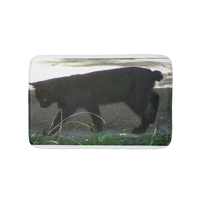black manx full bath mat (Front)
