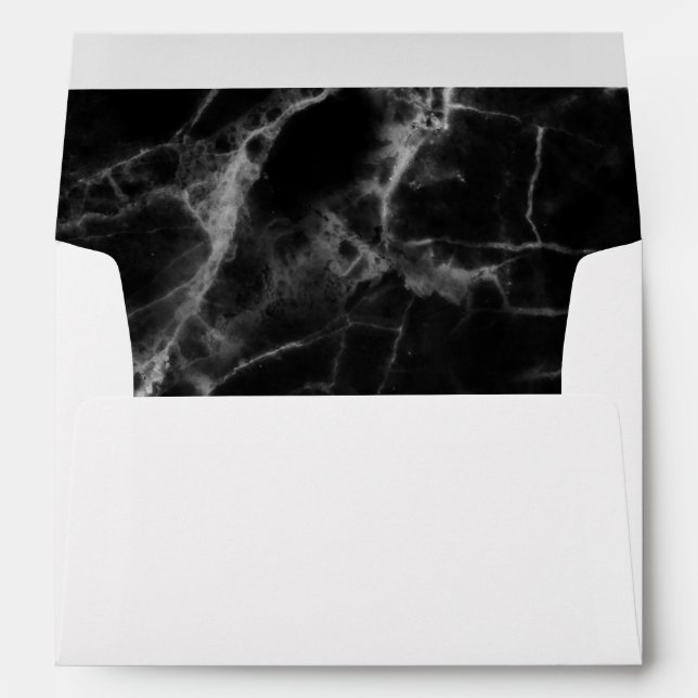 Black Marble 2 Envelope (Back (Bottom))